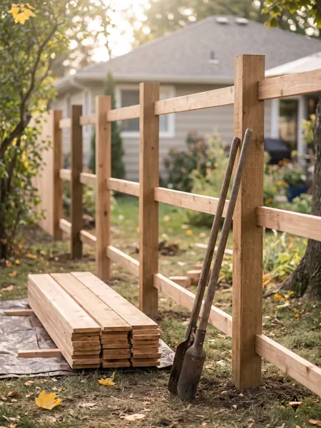 Wood privacy fence Fence calculator: wood privacy fence with posts, rails and pickets