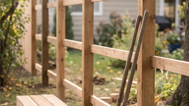 Fence calculator: wood privacy fence with posts, rails and pickets